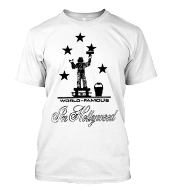 World Famous Anna Mills Hollywood Stars Silhouette Icon T-Shirt