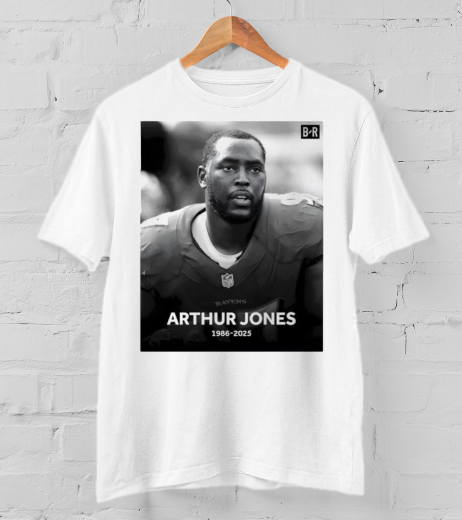 Arthur Jones Baltimore Ravens NFL Player Tribute 1986-2025 T-Shirt