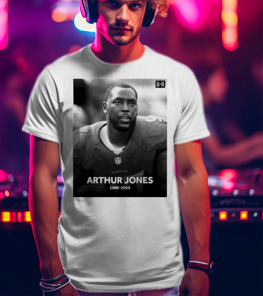 Arthur Jones Baltimore Ravens NFL Player Tribute 1986-2025 T-Shirt