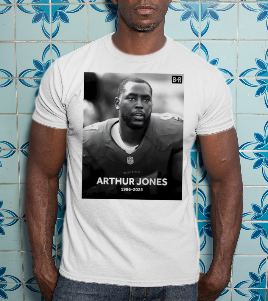 Arthur Jones Baltimore Ravens NFL Player Tribute 1986-2025 T-Shirt