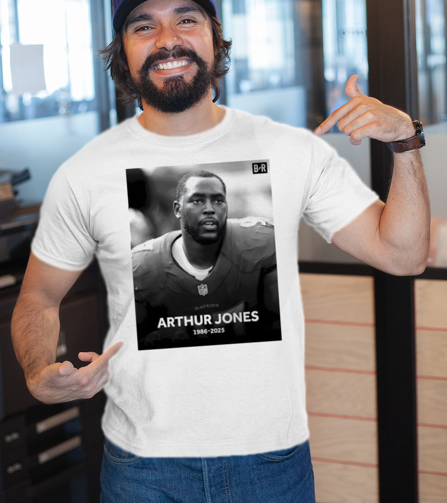 Arthur Jones Baltimore Ravens NFL Player Tribute 1986-2025 T-Shirt