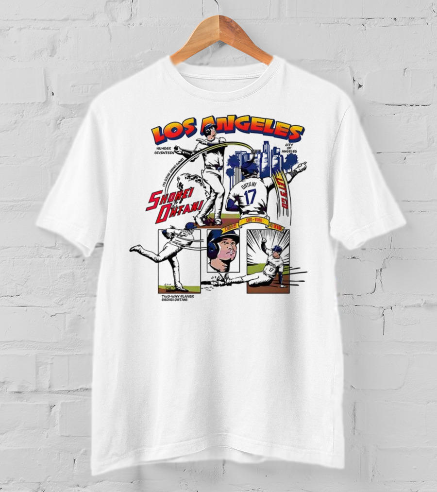 Los Angeles Shohei Ohtani Sho-Time Baseball Comic 17 T-Shirt