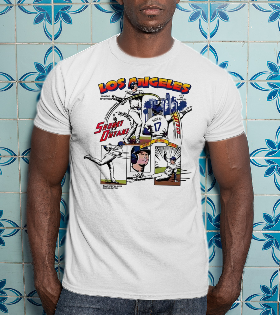 Los Angeles Shohei Ohtani Sho-Time Baseball Comic 17 T-Shirt