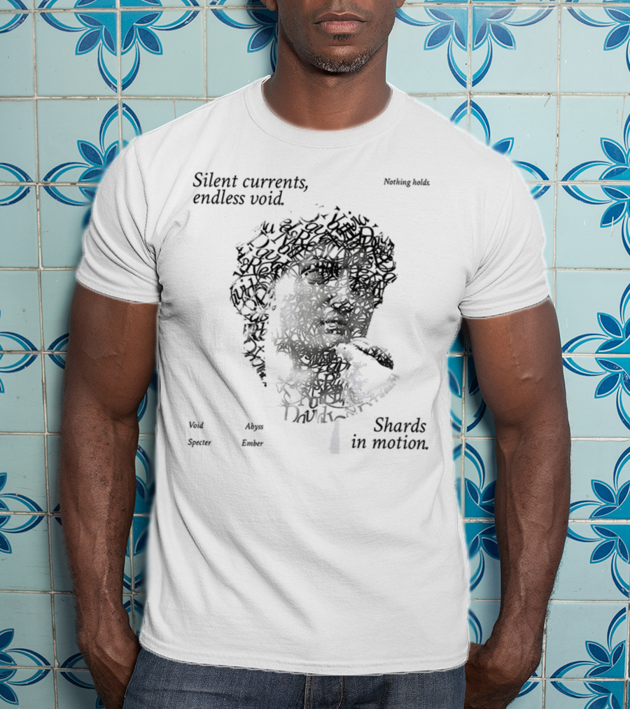 Silent Currents Endless Void Shards In Motion Vox Specter Alyn Basker Floating Debris T-Shirt