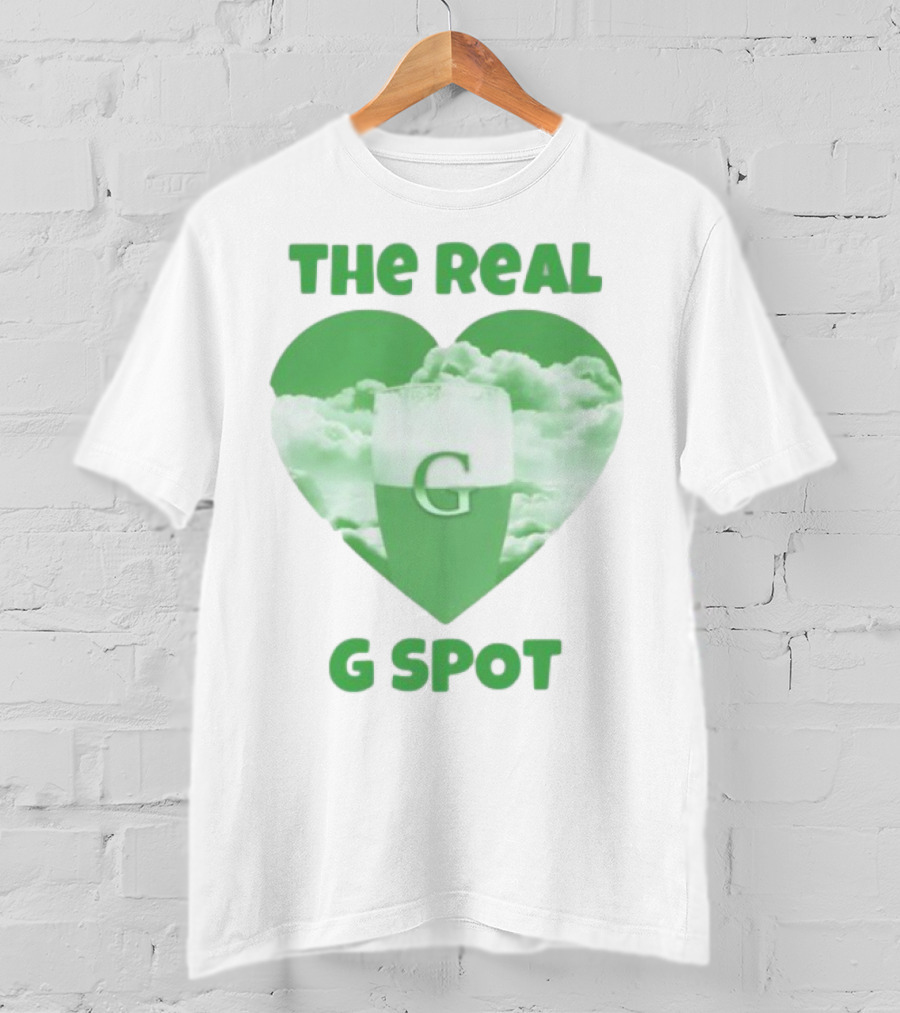 The Real G Spot Green Heart Cloud Pint T-Shirt