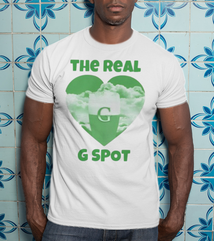 The Real G Spot Green Heart Cloud Pint T-Shirt