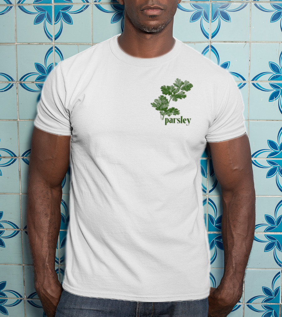 Atthemoment Green Parsley Leaves T-Shirt