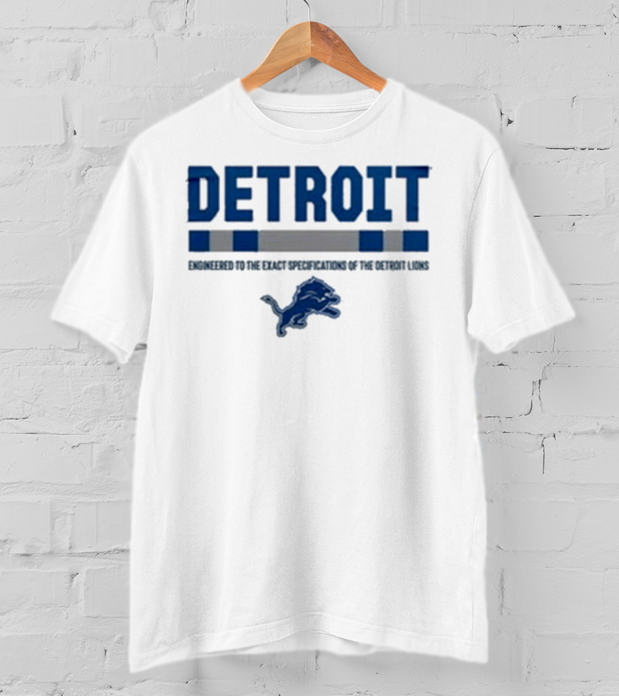 Detroit Lions Engineered To The Exact Specifications Barry Sanders T-Shirt
