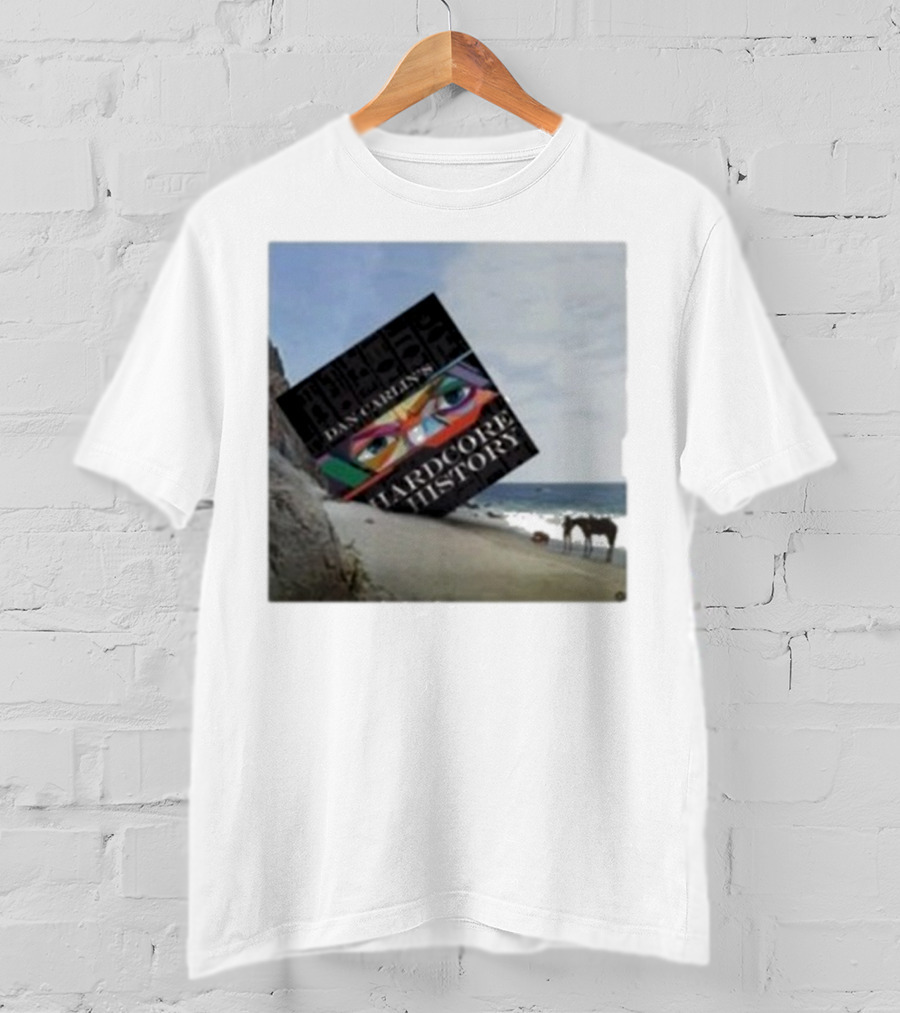 Dan Carlin Hardcore History Podcast Planet Of The Apes Beach Scene T-Shirt