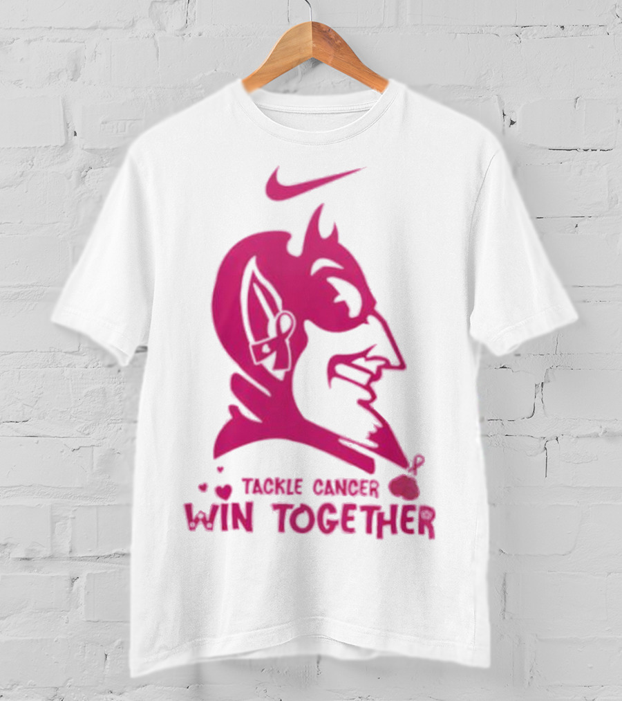Duke Blue Devils Nike Tackle Cancer Win Together In October We Wear Pink T-Shirt
