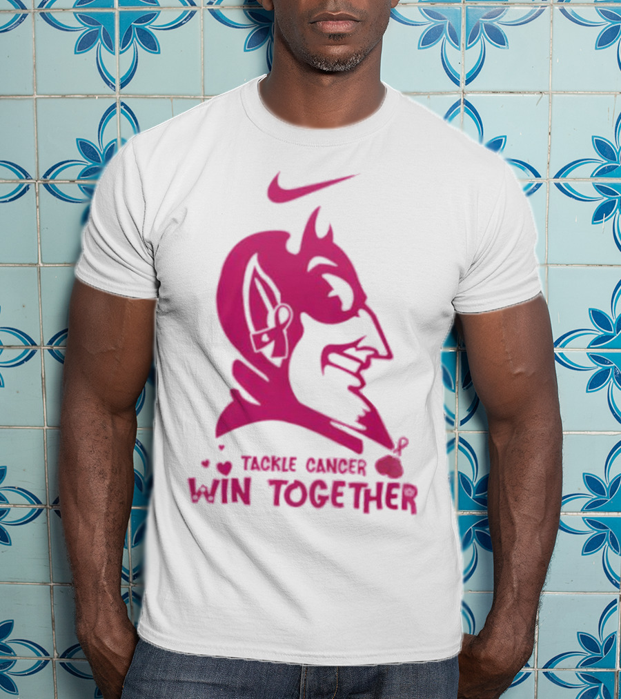 Duke Blue Devils Nike Tackle Cancer Win Together In October We Wear Pink T-Shirt