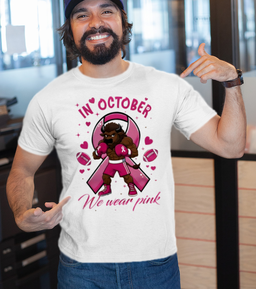In October We Wear Pink Indiana Hoosiers Tackle Cancer Win Together T-Shirt