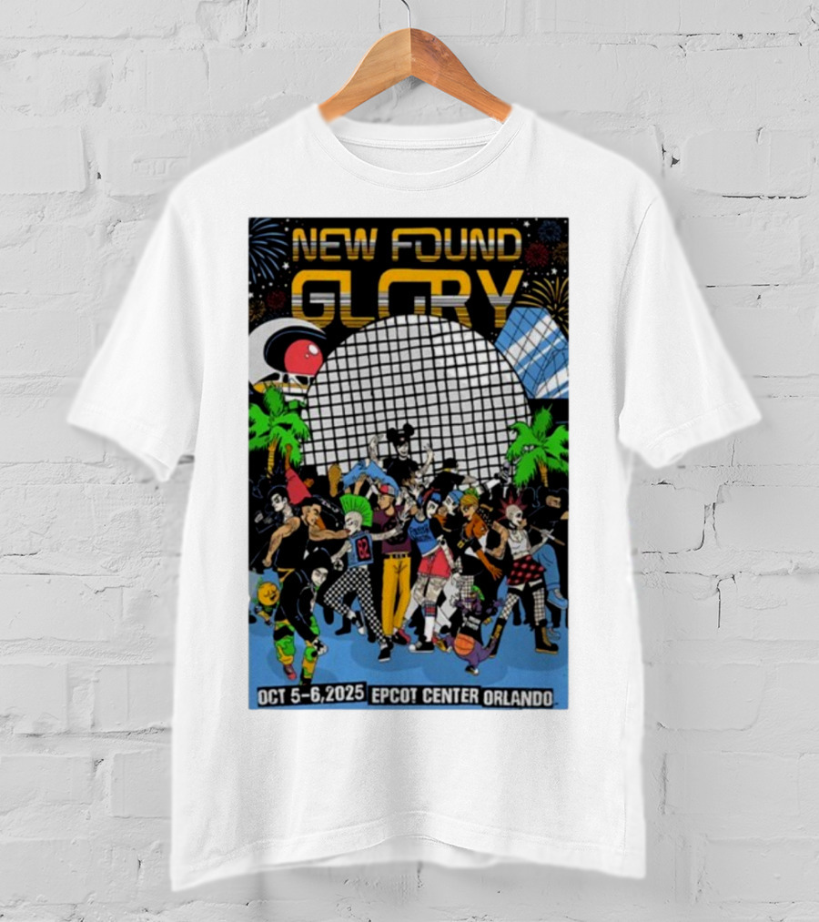 New Found Glory Epcot Center Orlando Oct 5-6 2025 Event Celebration T-Shirt