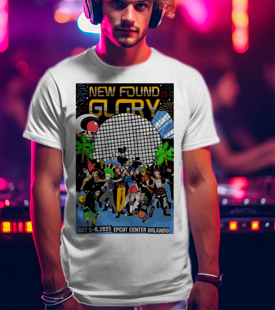 New Found Glory Epcot Center Orlando Oct 5-6 2025 Event Celebration T-Shirt