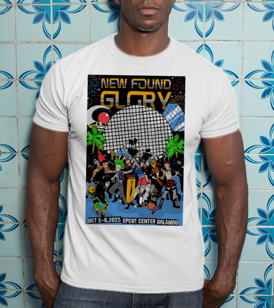 New Found Glory Epcot Center Orlando Oct 5-6 2025 Event Celebration T-Shirt