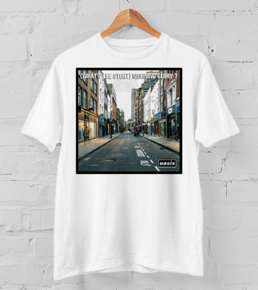 Oasis What's The Story Morning Glory Berwick Street Album Art Classic Scene T-Shirt