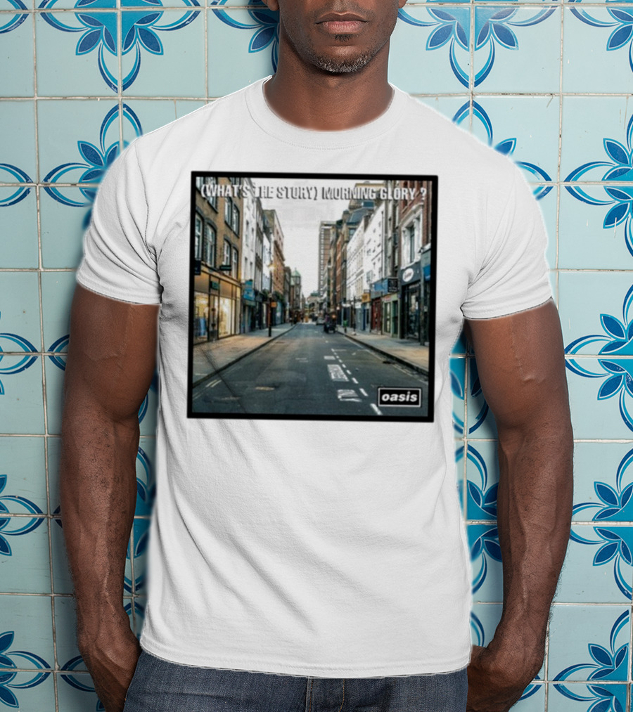 Oasis What's The Story Morning Glory Berwick Street Album Art Classic Scene T-Shirt