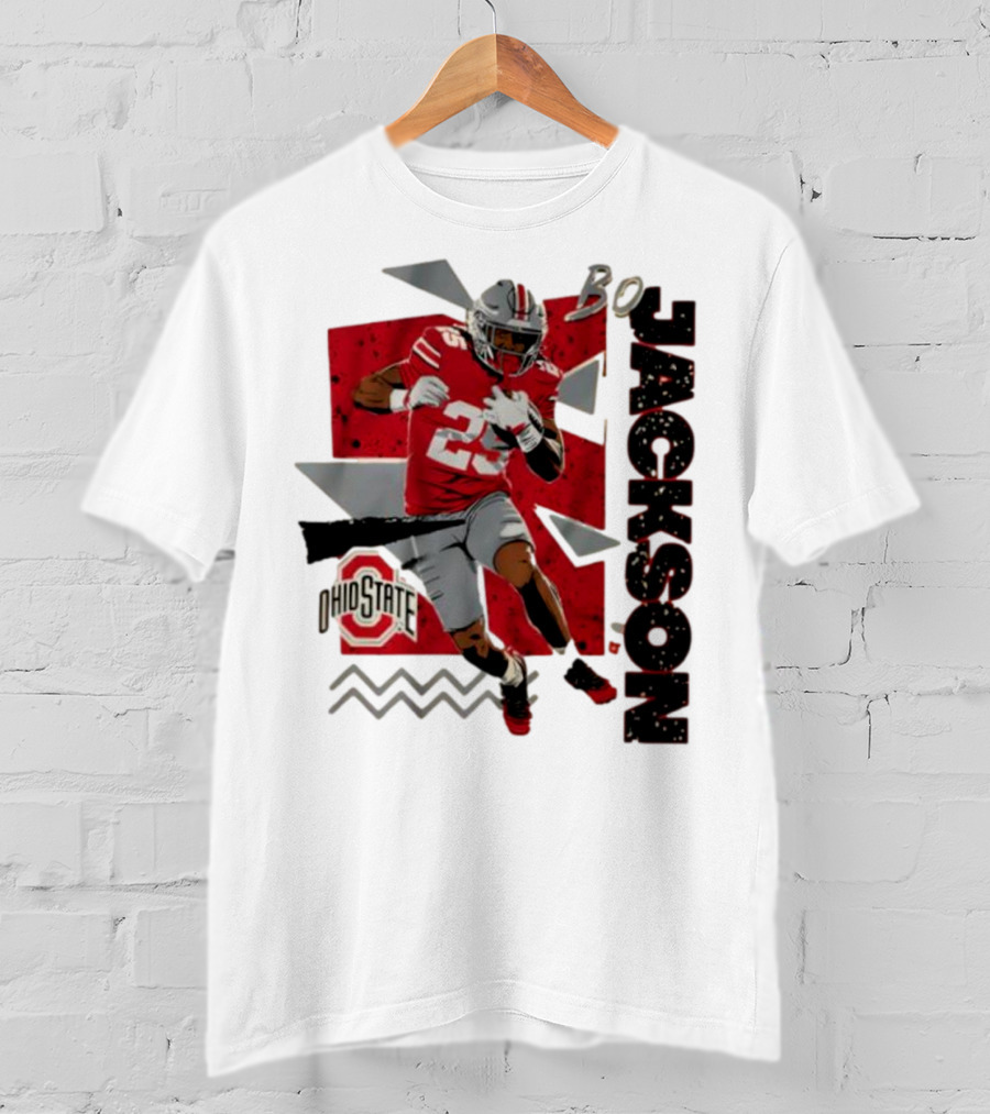 Bo Jackson Ohio State Football 90s Style T-Shirt