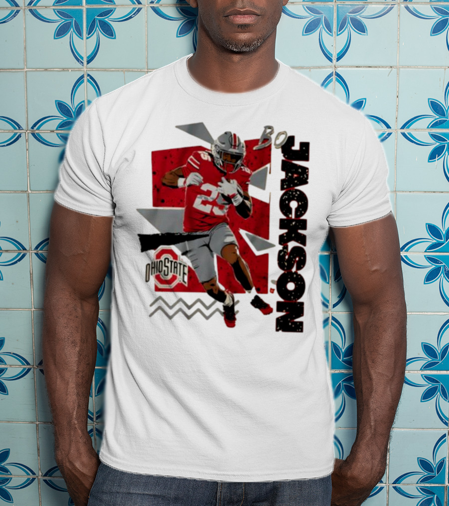 Bo Jackson Ohio State Football 90s Style T-Shirt