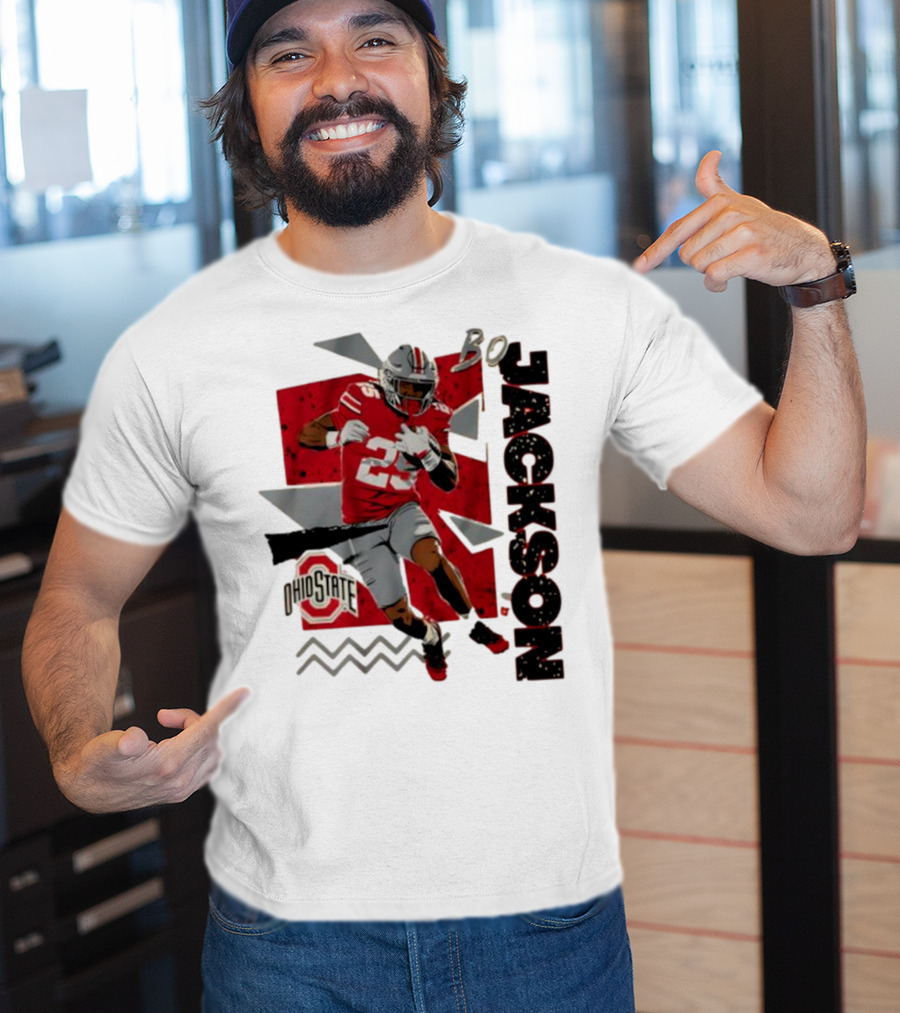 Bo Jackson Ohio State Football 90s Style T-Shirt