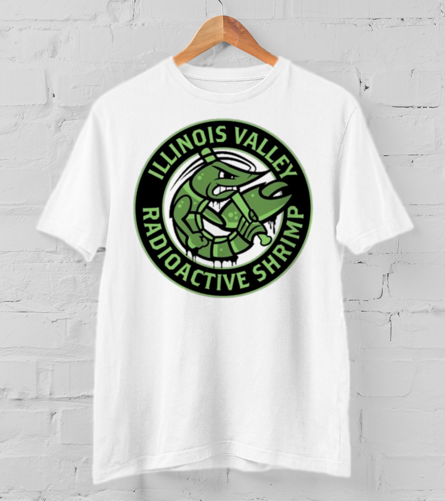 Illinois Valley Radioactive Pistol Shrimp Team Logo T-Shirt