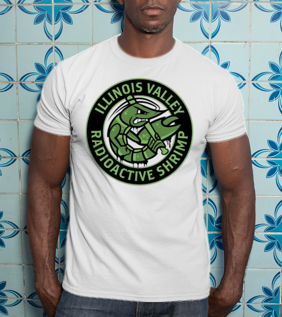 Illinois Valley Radioactive Pistol Shrimp Team Logo T-Shirt