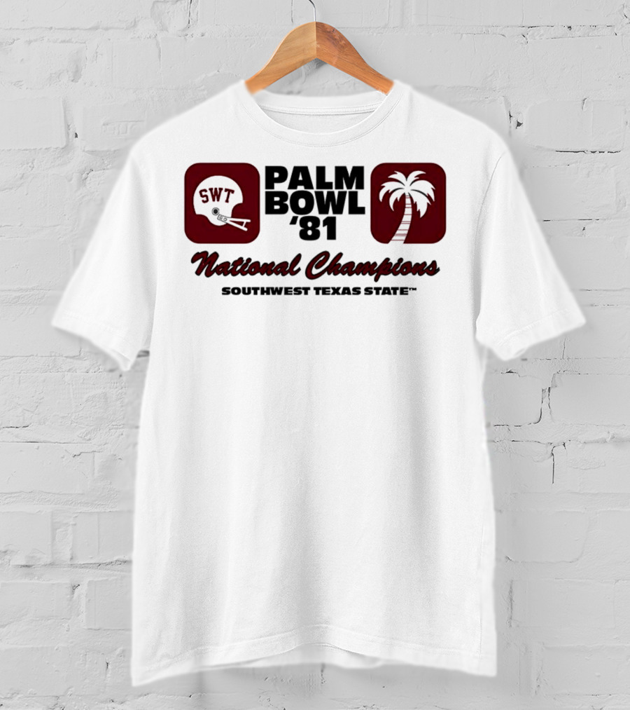 SWT 1981 Palm Bowl National Champions T-Shirt