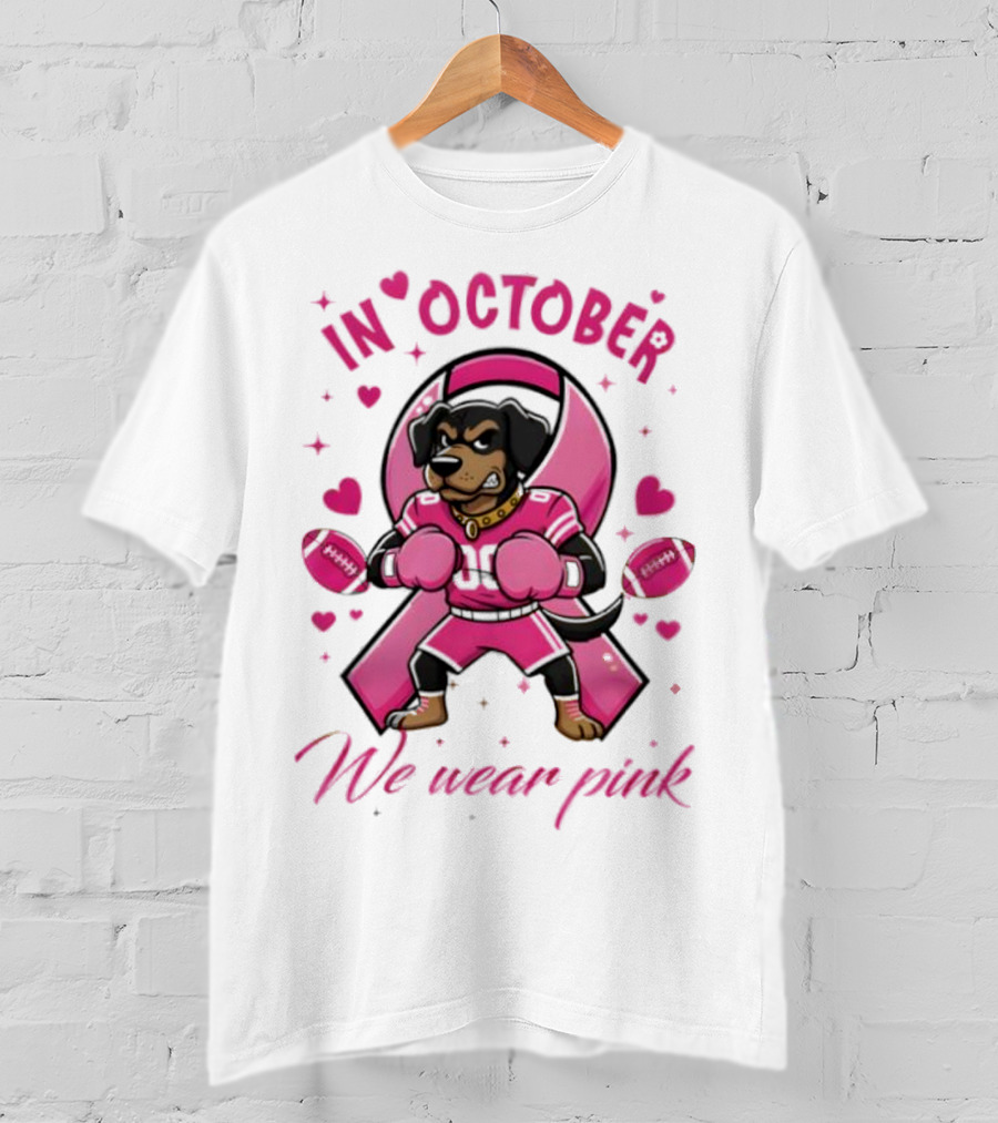 Tennessee Volunteers Breast Cancer Awareness In October We Wear Pink Tackle Cancer Score Hope T-Shirt