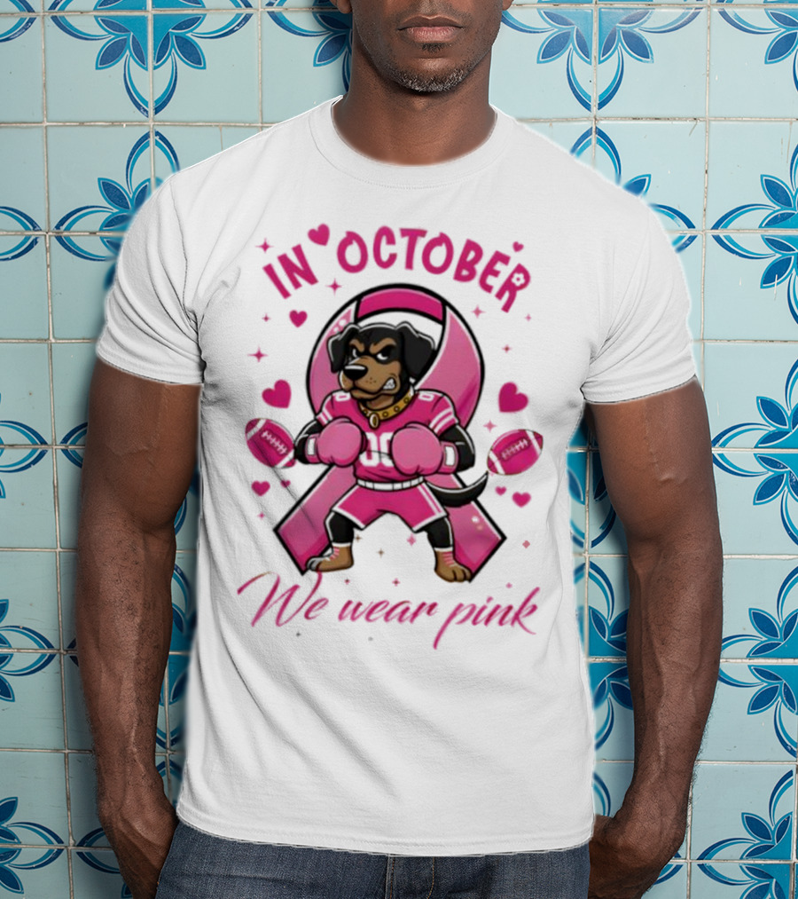 Tennessee Volunteers Breast Cancer Awareness In October We Wear Pink Tackle Cancer Score Hope T-Shirt