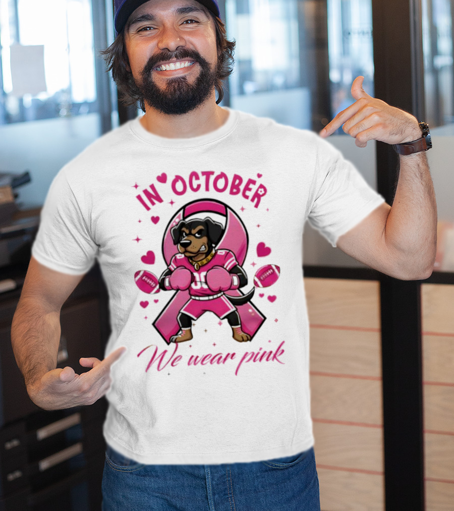 Tennessee Volunteers Breast Cancer Awareness In October We Wear Pink Tackle Cancer Score Hope T-Shirt
