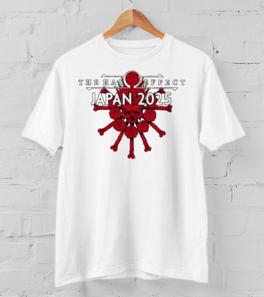 The Halo Effect Japan Tour 2025 Skull Osaka Big Cat Tokyo Toyosu Pit T-Shirt
