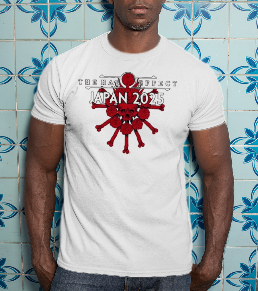 The Halo Effect Japan Tour 2025 Skull Osaka Big Cat Tokyo Toyosu Pit T-Shirt