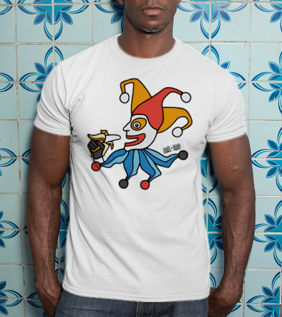 April Fools Jester With Banana Comic T-Shirt