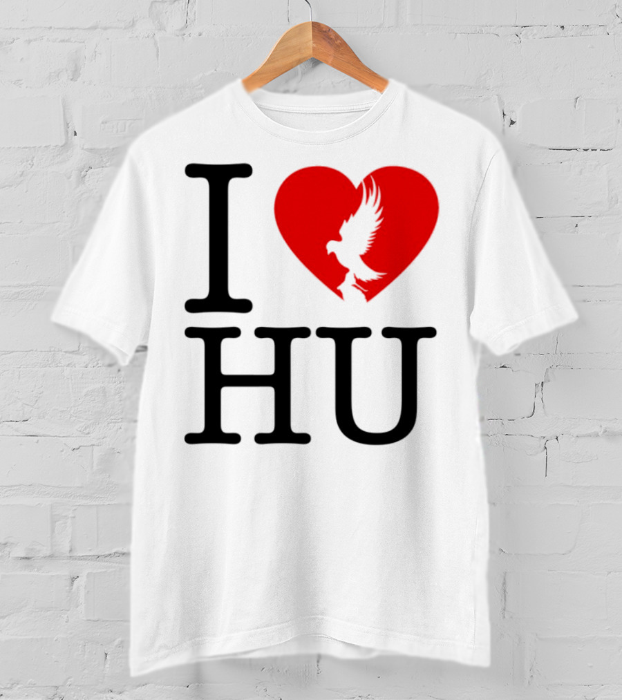Hollywood Undead Spring 2025 I Love HU Heart And Eagle Icon T-Shirt