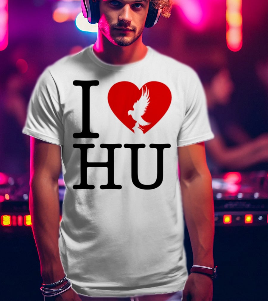 Hollywood Undead Spring 2025 I Love HU Heart And Eagle Icon T-Shirt
