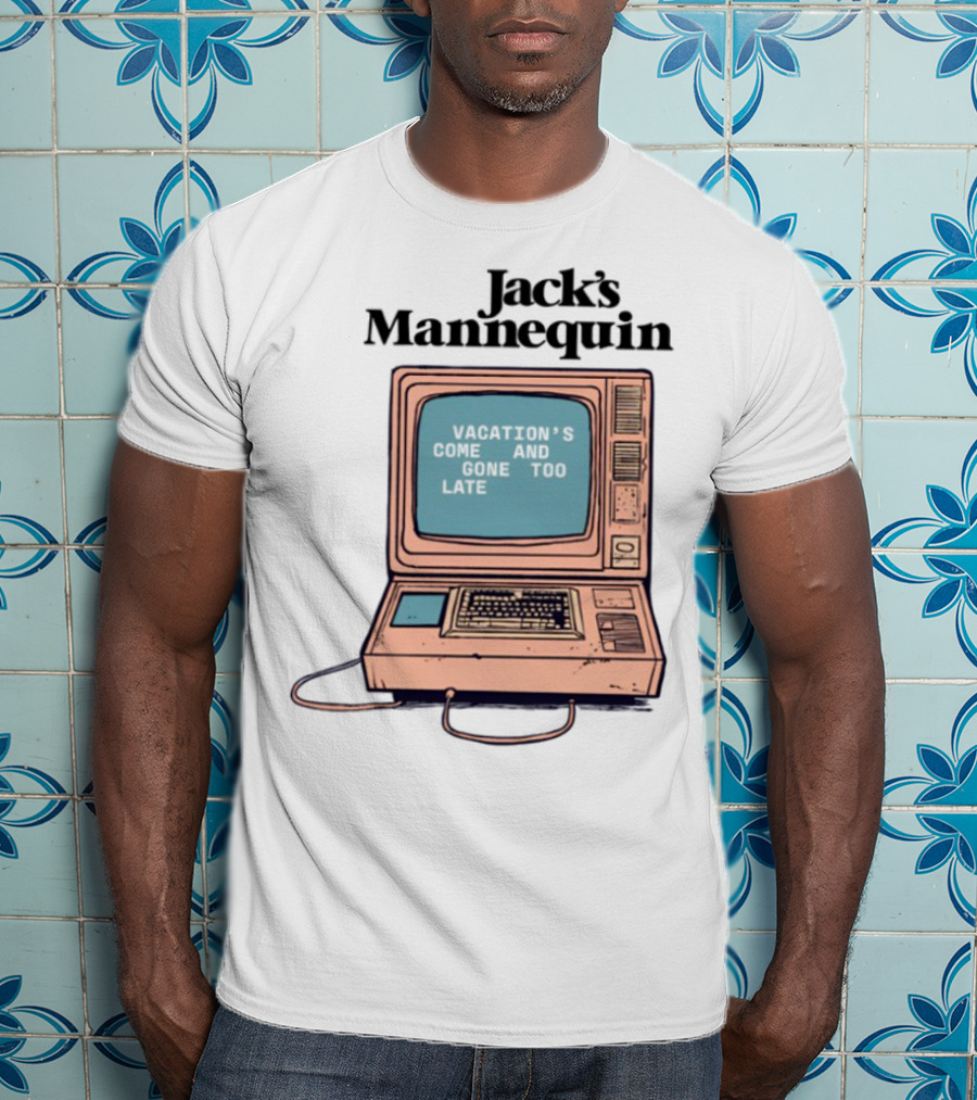 Jack's Mannequin Vacation Retro Computer Aesthetic T-Shirt
