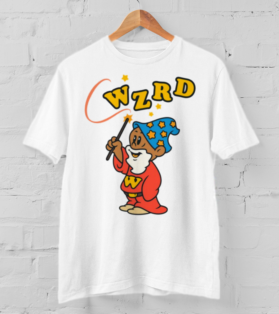 Kid Cudi WZRD Cartoon Wizard Wand Stars T-Shirt