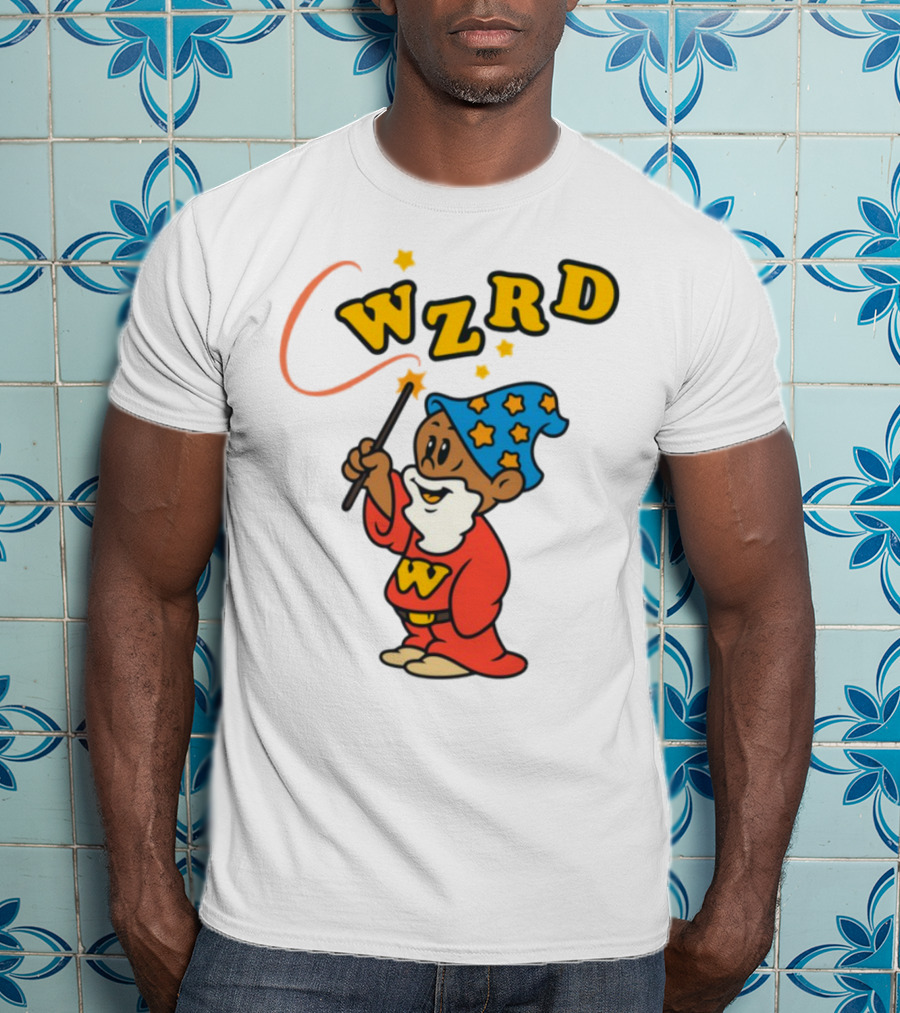 Kid Cudi WZRD Cartoon Wizard Wand Stars T-Shirt