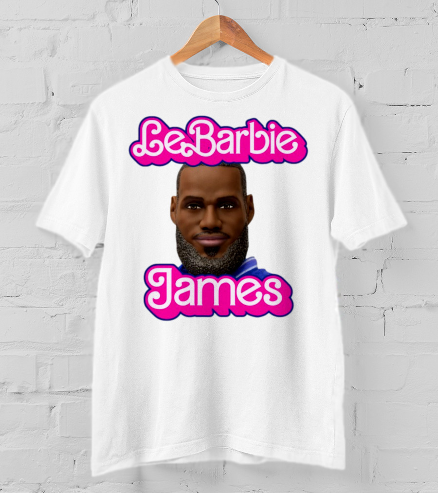 LeBarbie James Basketball Icon Parody T-Shirt