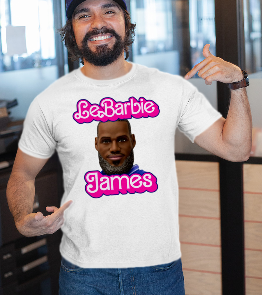 LeBarbie James Basketball Icon Parody T-Shirt
