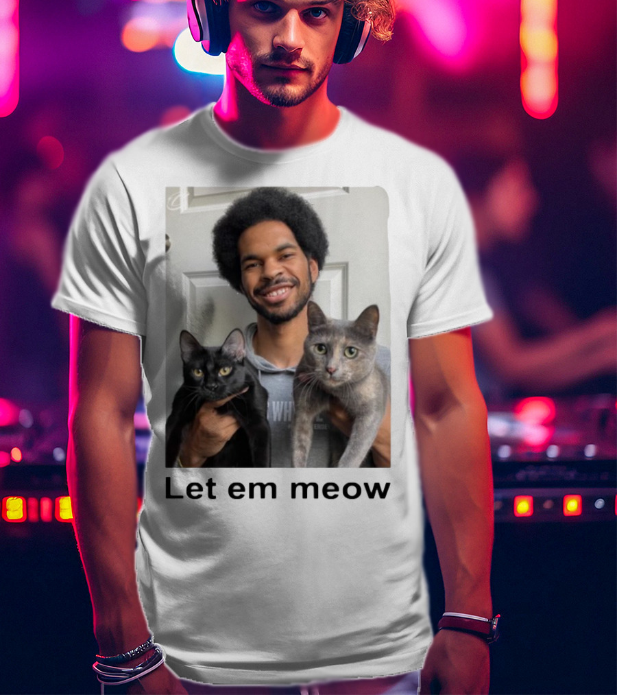 Limited Let Em Meow Jarrett Allen Cats T-Shirt