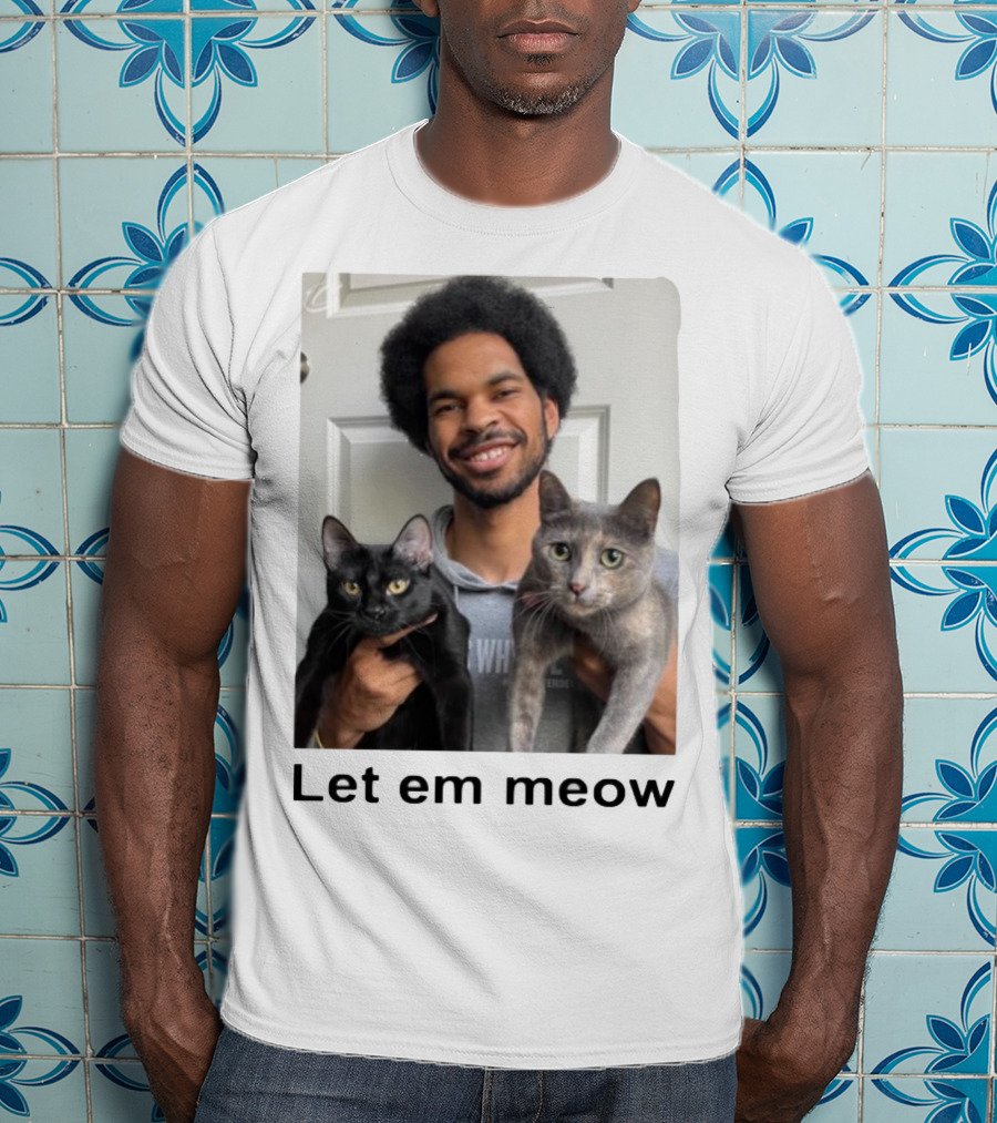 Limited Let Em Meow Jarrett Allen Cats T-Shirt