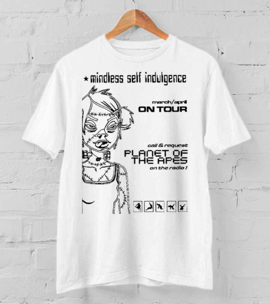 Mindless Self Indulgence Akt Tour Flyer Vintage 2003 Concert Art T-Shirt