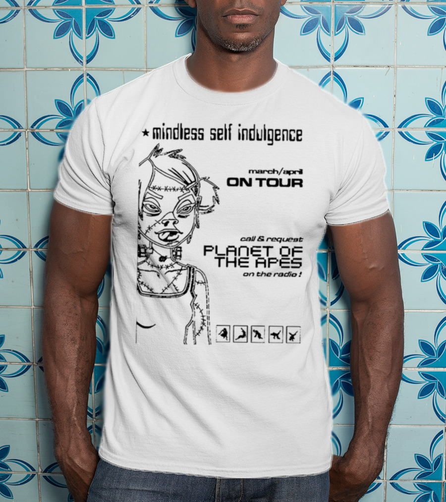 Mindless Self Indulgence Akt Tour Flyer Vintage 2003 Concert Art T-Shirt