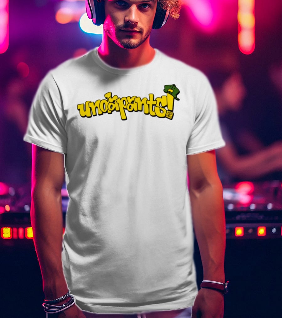 Podmeetsworldshow Undapants Retro Cartoon Style T-Shirt