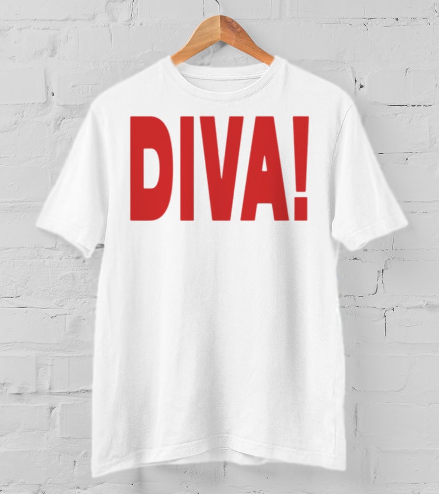 Role Model Diva DIVA! Red Lettering T-Shirt