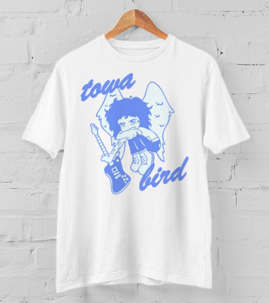 Towa Bird Angel Wings Guitar Player T-Shirt