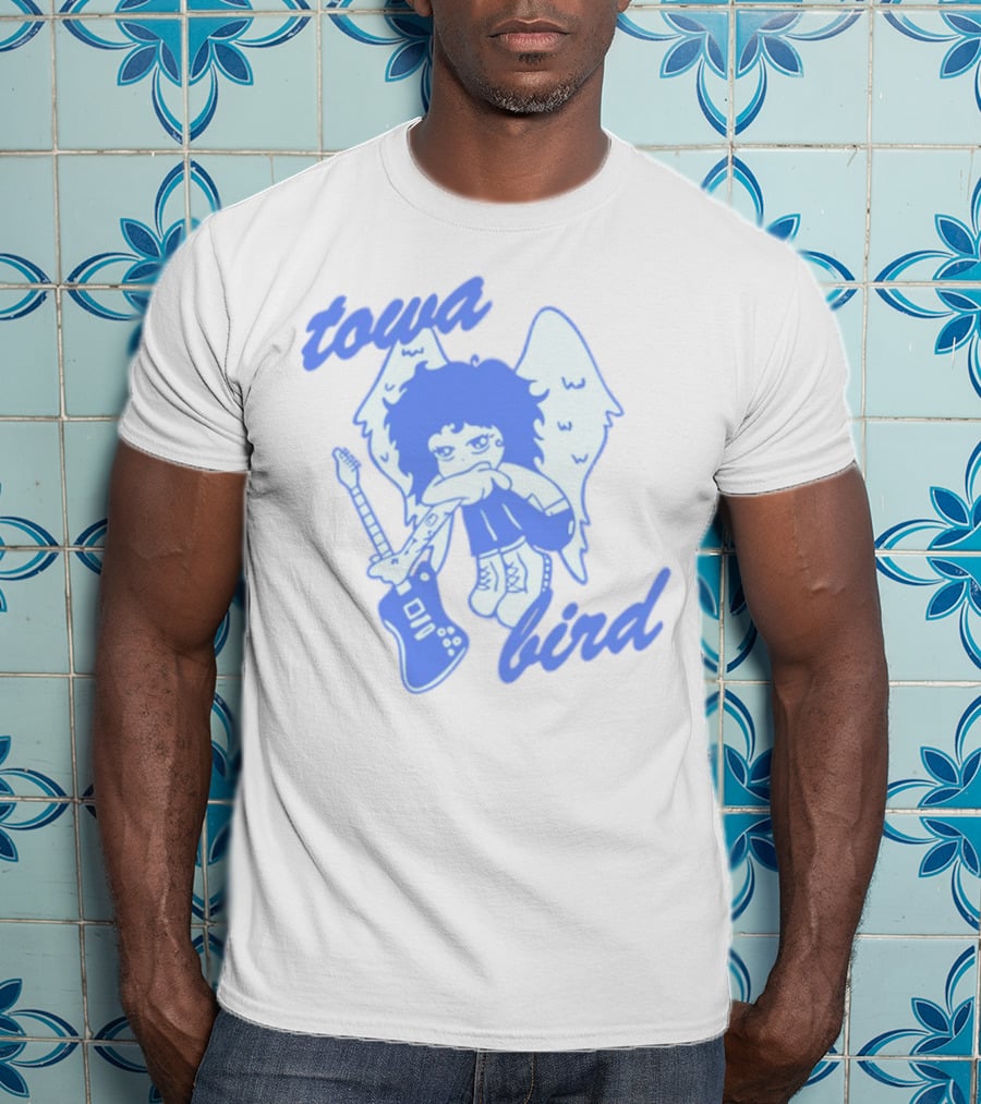 Towa Bird Angel Wings Guitar Player T-Shirt