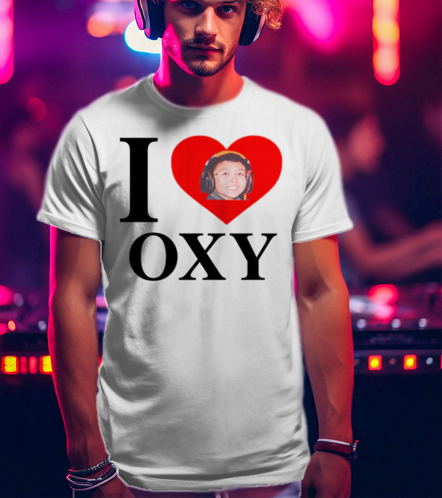 V1c I Heart Oxy Kid Headphones T-Shirt