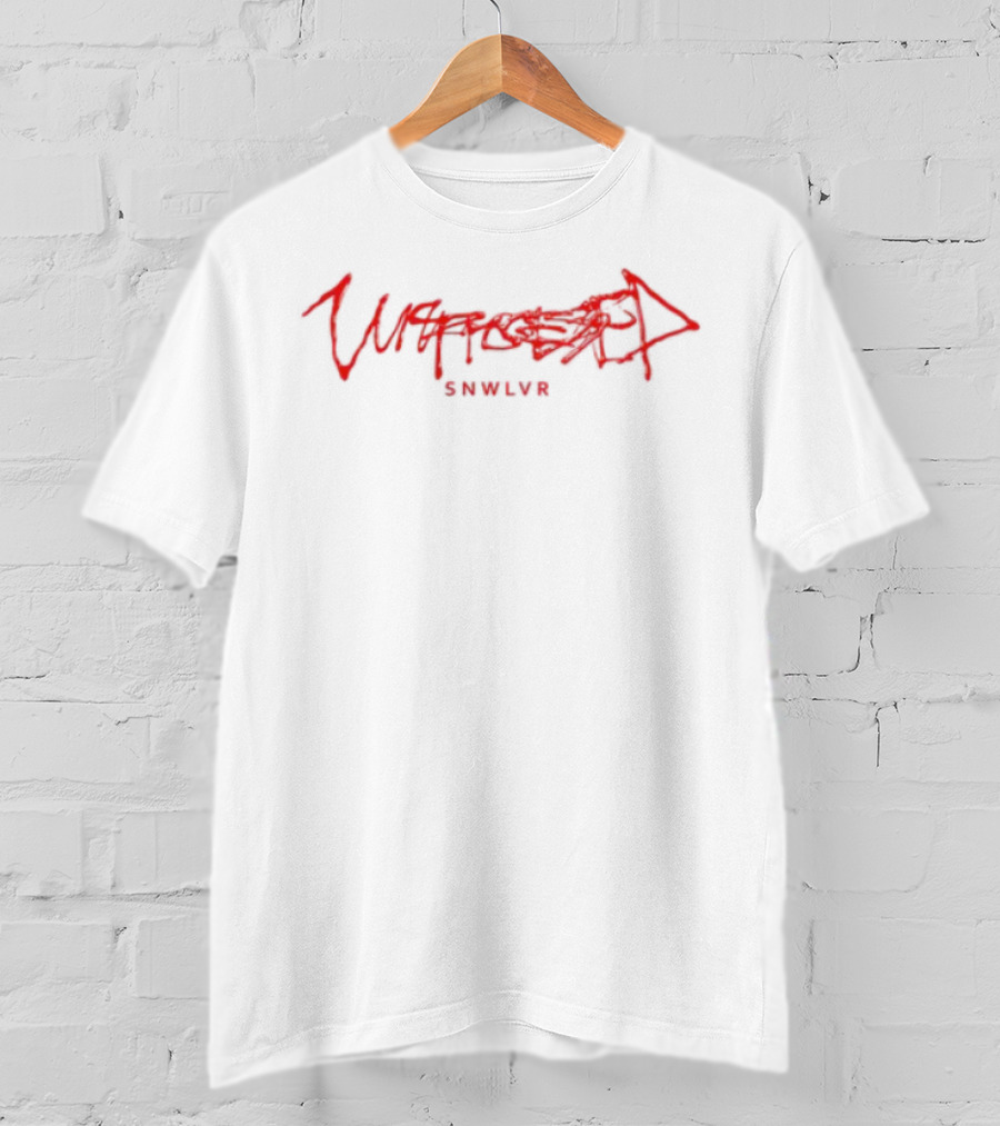 Uncensored Snwlvr Red Ink Graffiti Style T-Shirt